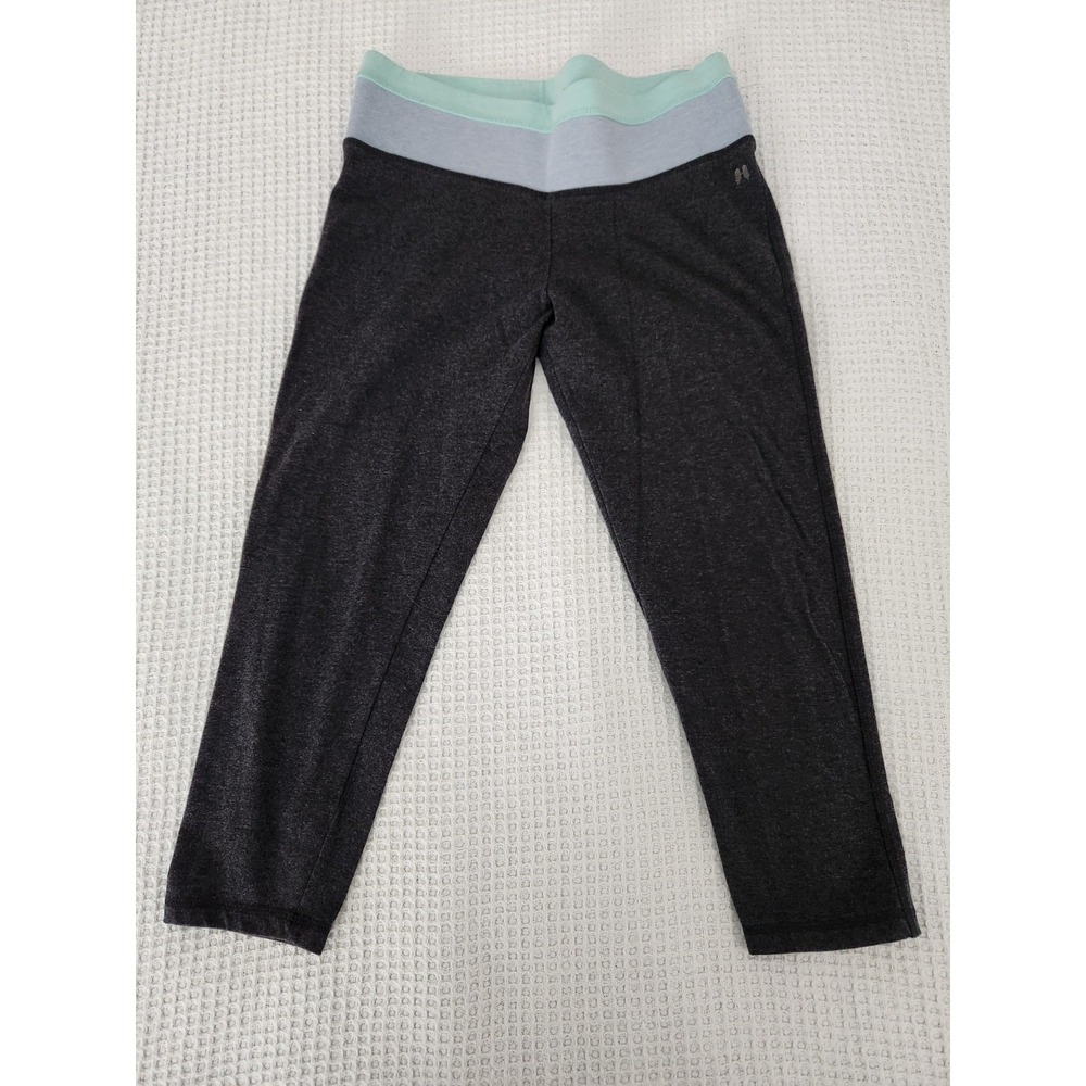 Y2K Victorias Secret Capri Pants Yoga Sport Blue Gray Grey S Legging Gym Vintage